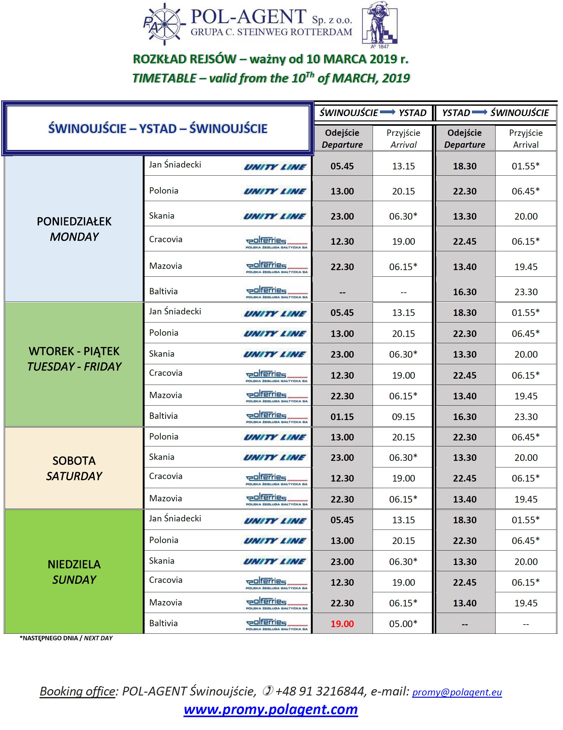 timetable