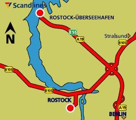 Rostock - dojazd do portu